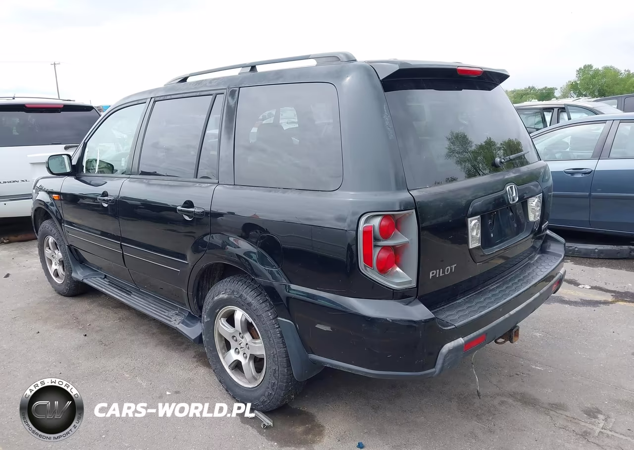 2007 Honda Pilot Ex-L VIN:2HKYF18517H535486 - 3