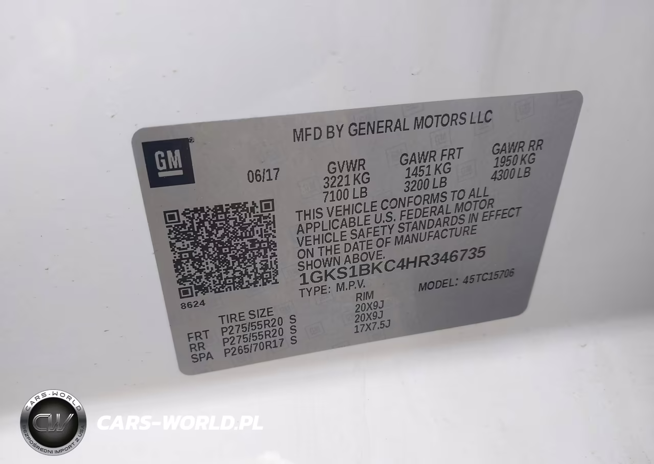 2017 GMC Yukon Slt VIN:1GKS1BKC4HR346735 - 9