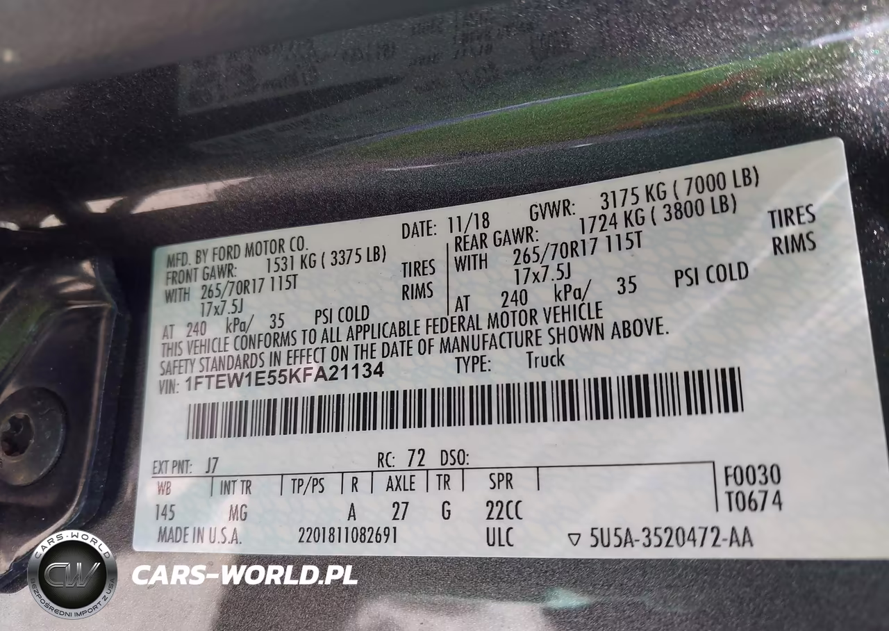 2019 Ford F-150 Xlt VIN:1FTEW1E55KFA21134 - 9