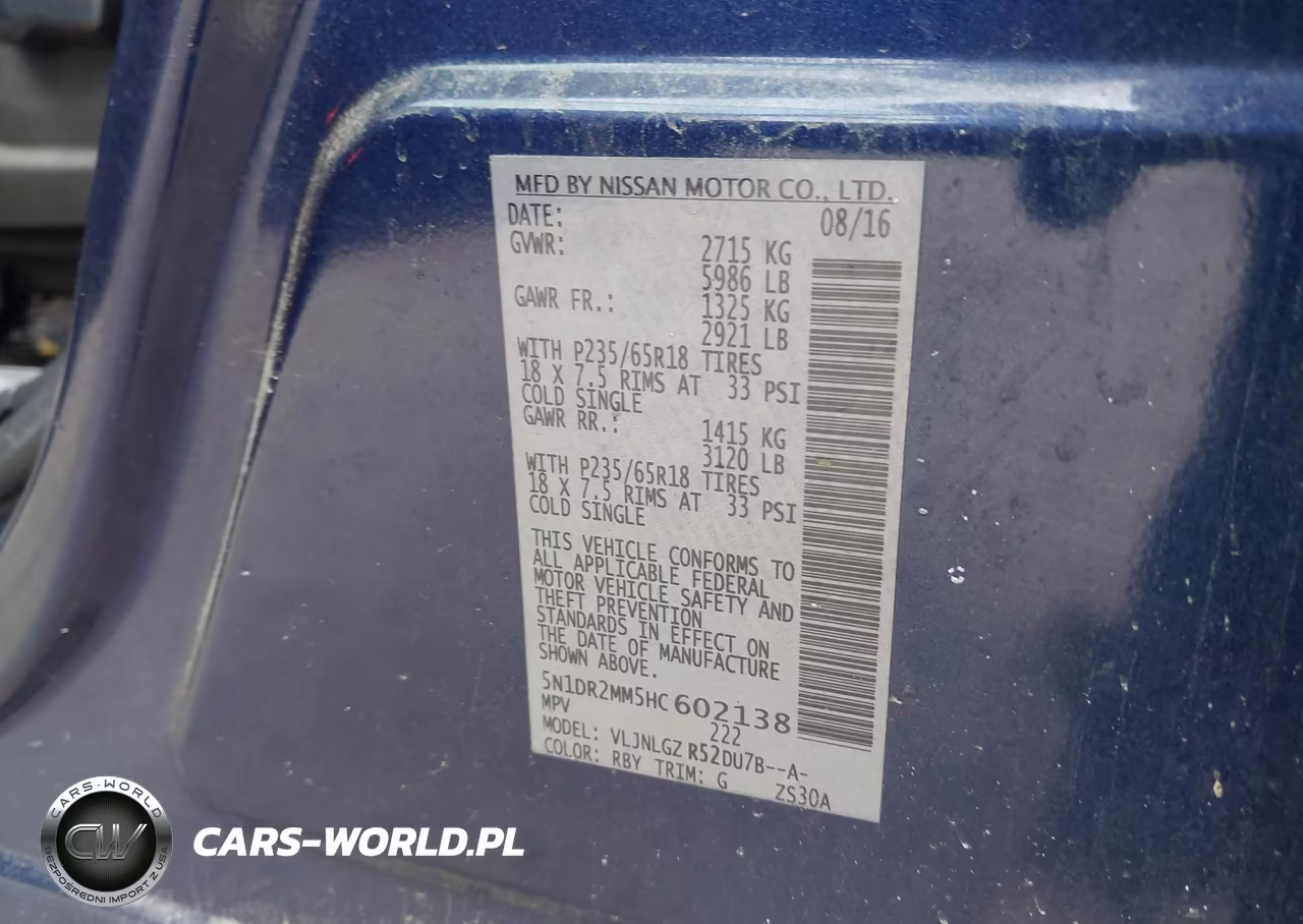 2017 Nissan Pathfinder Sl VIN:5N1DR2MM5HC602138 - 9