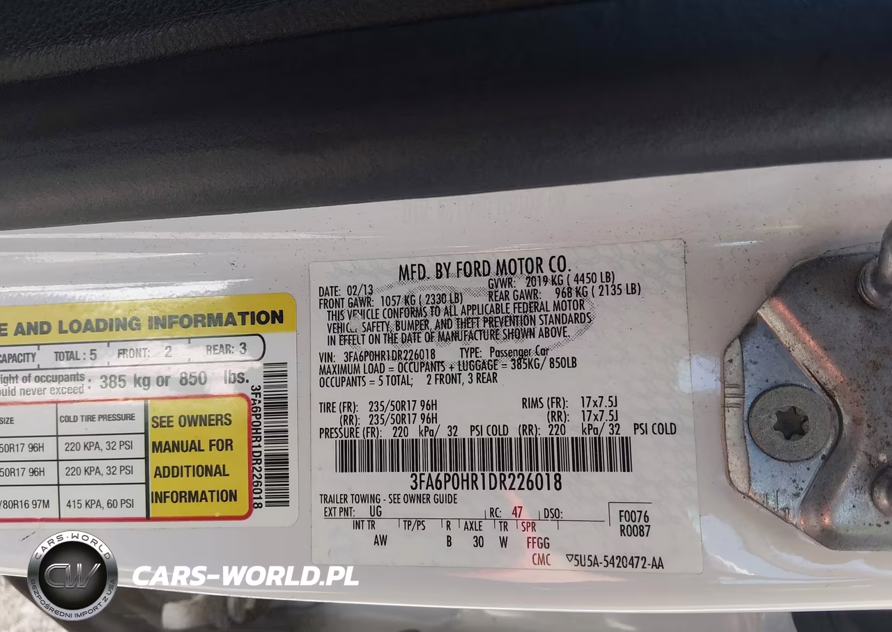 2013 Ford Fusion Se VIN:3FA6P0HR1DR226018 - 9