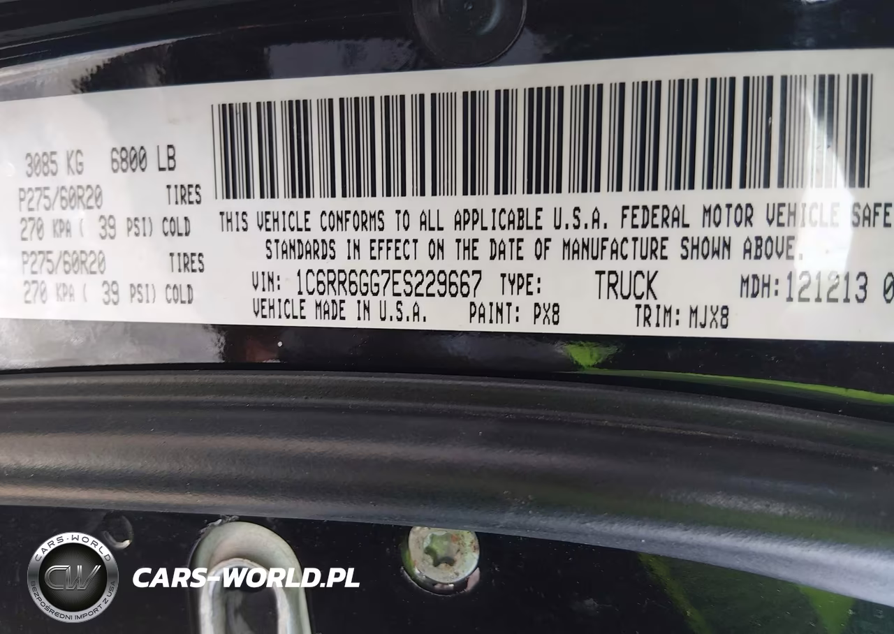 2014 Ram 1500 Big Horn VIN:1C6RR6GG7ES229667 - 9