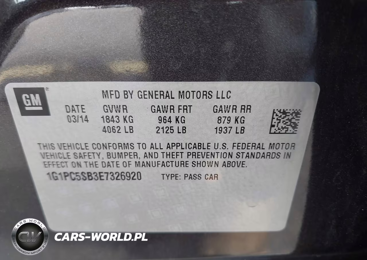 2014 Chevrolet Cruze 1Lt Auto VIN:1G1PC5SB3E7326920 - 9