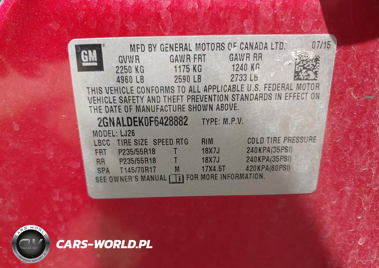 2015 Chevrolet Equinox Ltz VIN:2GNALDEK0F6428882 - 9