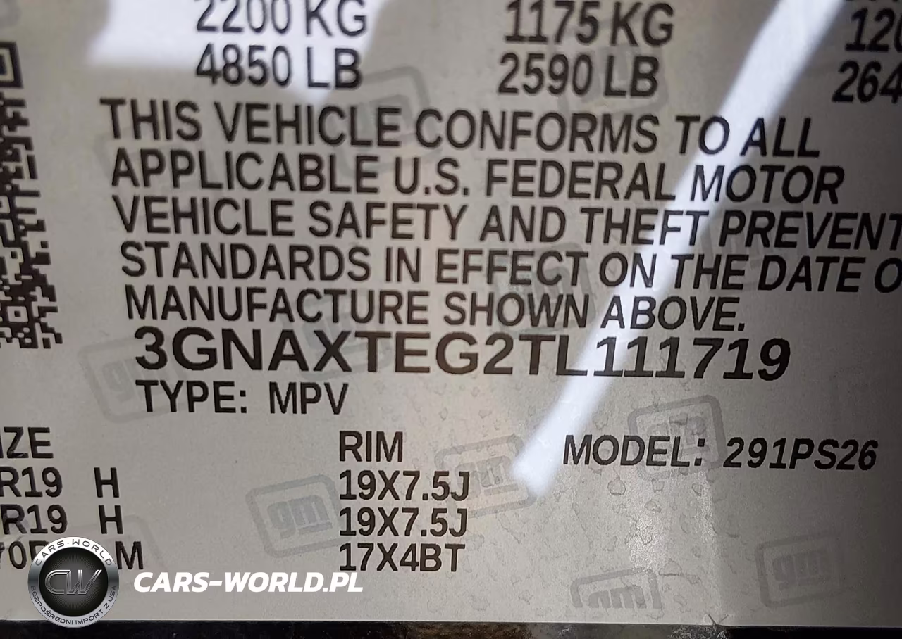 2026 Chevrolet Equinox Awd Rs VIN:3GNAXTEG2TL111719 - 9