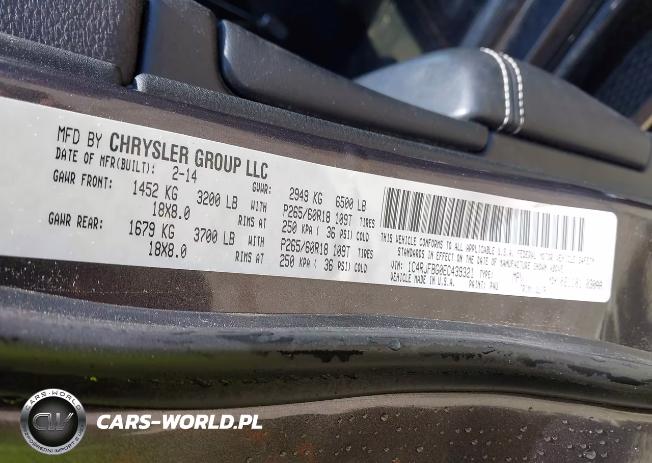 2014 Jeep Grand Cherokee Limited VIN:1C4RJFBG0EC439321 - 9