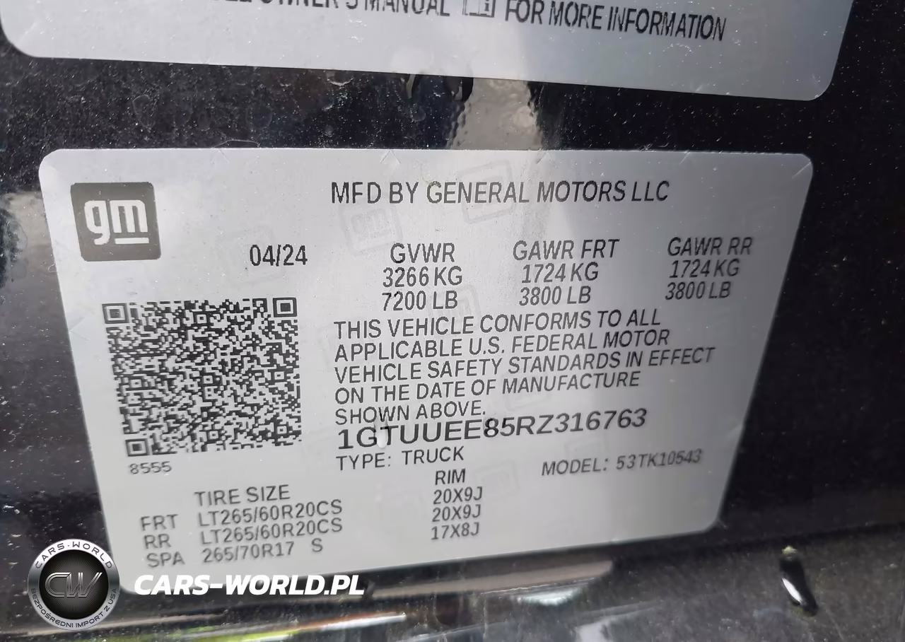 2024 GMC Sierra 1500 VIN:1GTUUEE85RZ316763 - 9