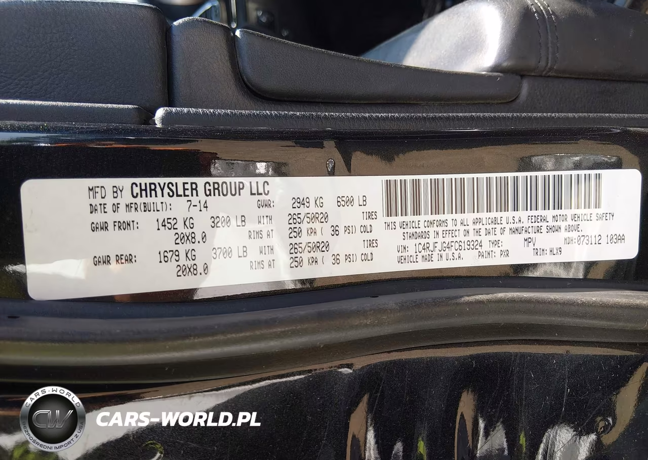 2015 Jeep Grand Cherokee Summit VIN:1C4RJFJG4FC619324 - 9