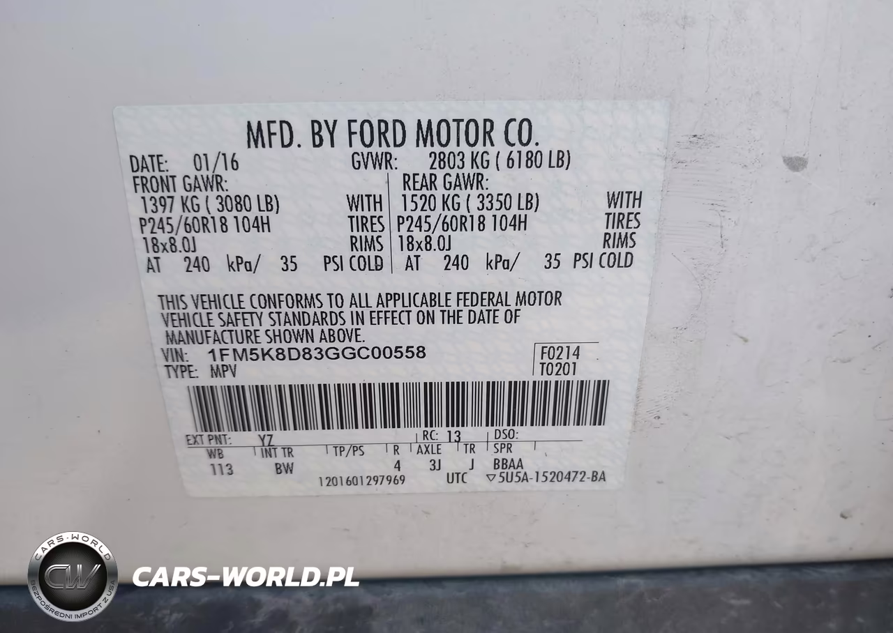2016 Ford Explorer Xlt VIN:1FM5K8D83GGC00558 - 9