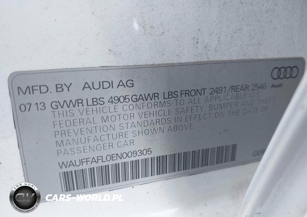 2014 Audi A4 2.0T Premium VIN:WAUFFAFL0EN009305 - 9