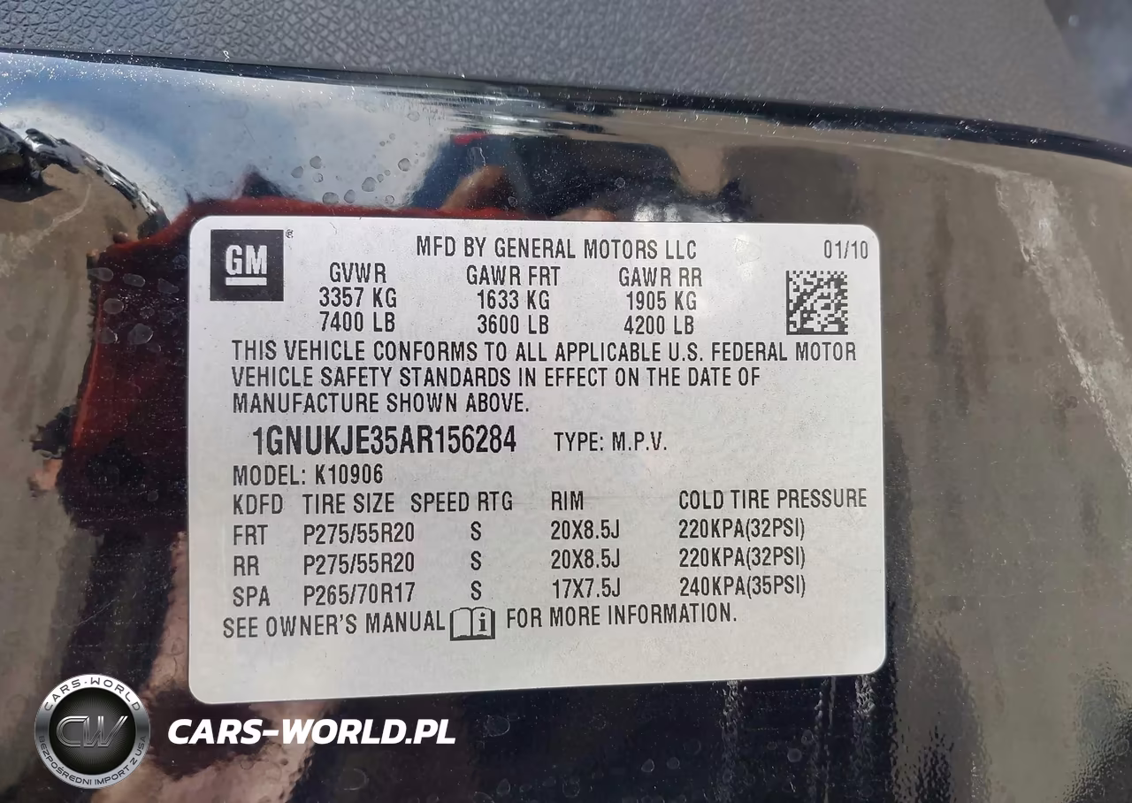2010 Chevrolet Suburban 1500 Lt1 VIN:1GNUKJE35AR156284 - 9
