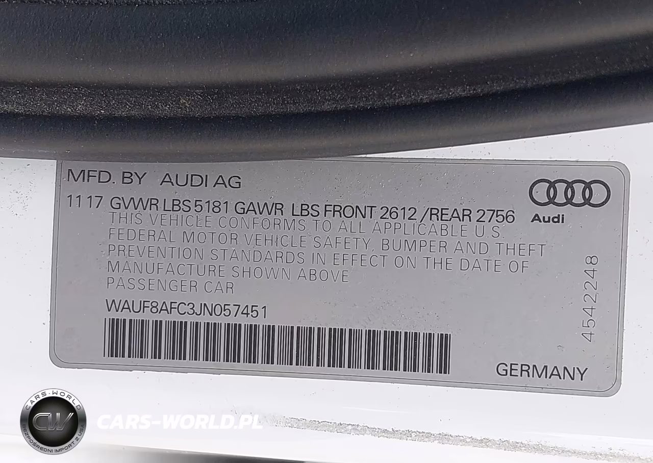 2018 Audi A6 2.0T Sport VIN:WAUF8AFC3JN057451 - 9