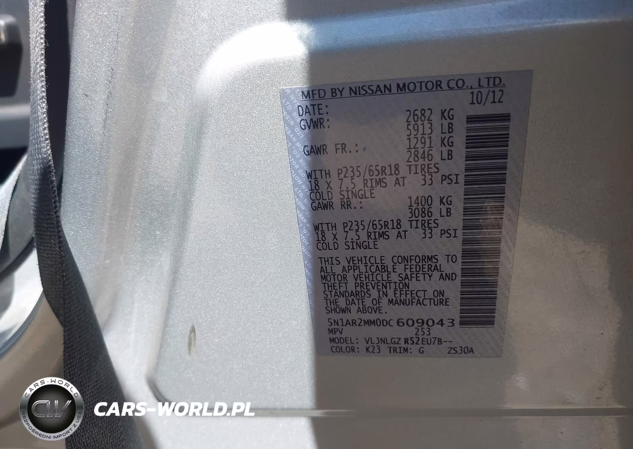 2013 Nissan Pathfinder Sl VIN:5N1AR2MM0DC609043 - 9