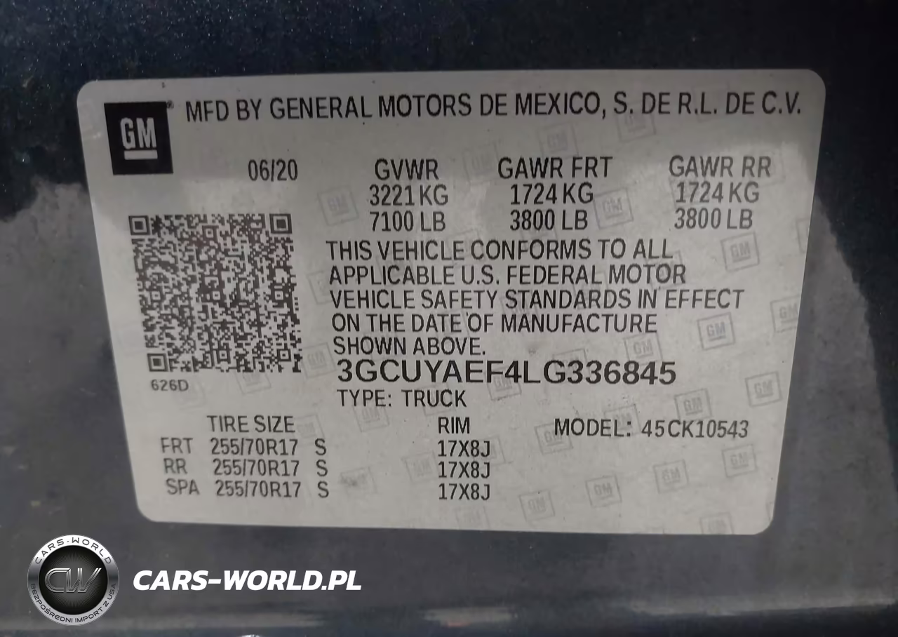 2020 Chevrolet Silverado 1500 4Wd Short Bed Wt VIN:3GCUYAEF4LG336845 - 9