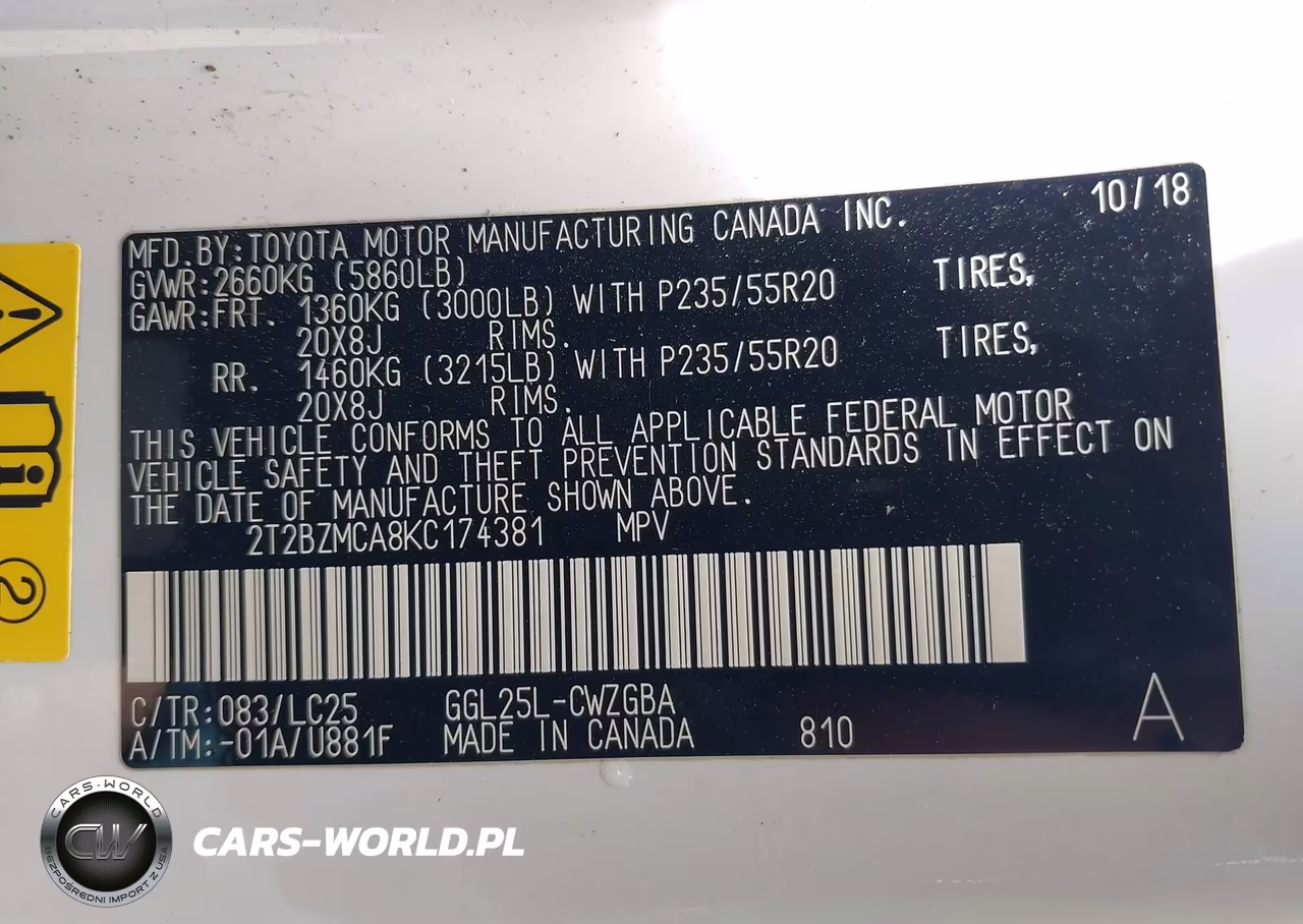 2019 Lexus Rx 350 F Sport VIN:2T2BZMCA8KC174381 - 9