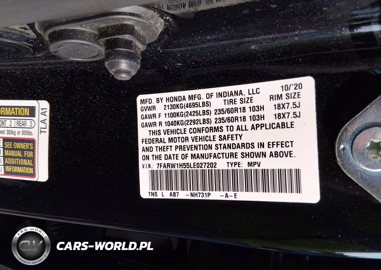 2020 Honda Cr-V 2Wd Ex VIN:7FARW1H55LE027202 - 9