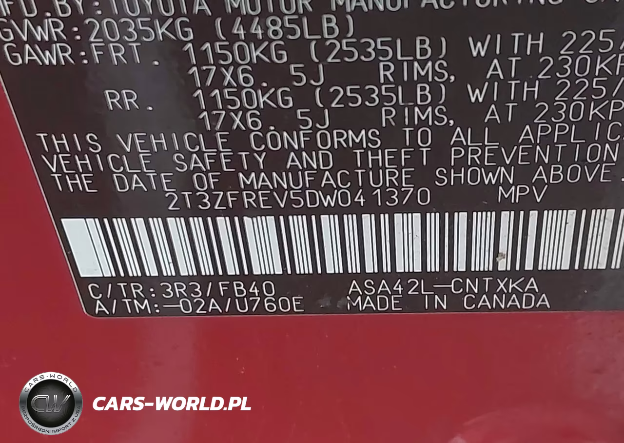 2013 Toyota Rav4 Le VIN:2T3ZFREV5DW041370 - 9