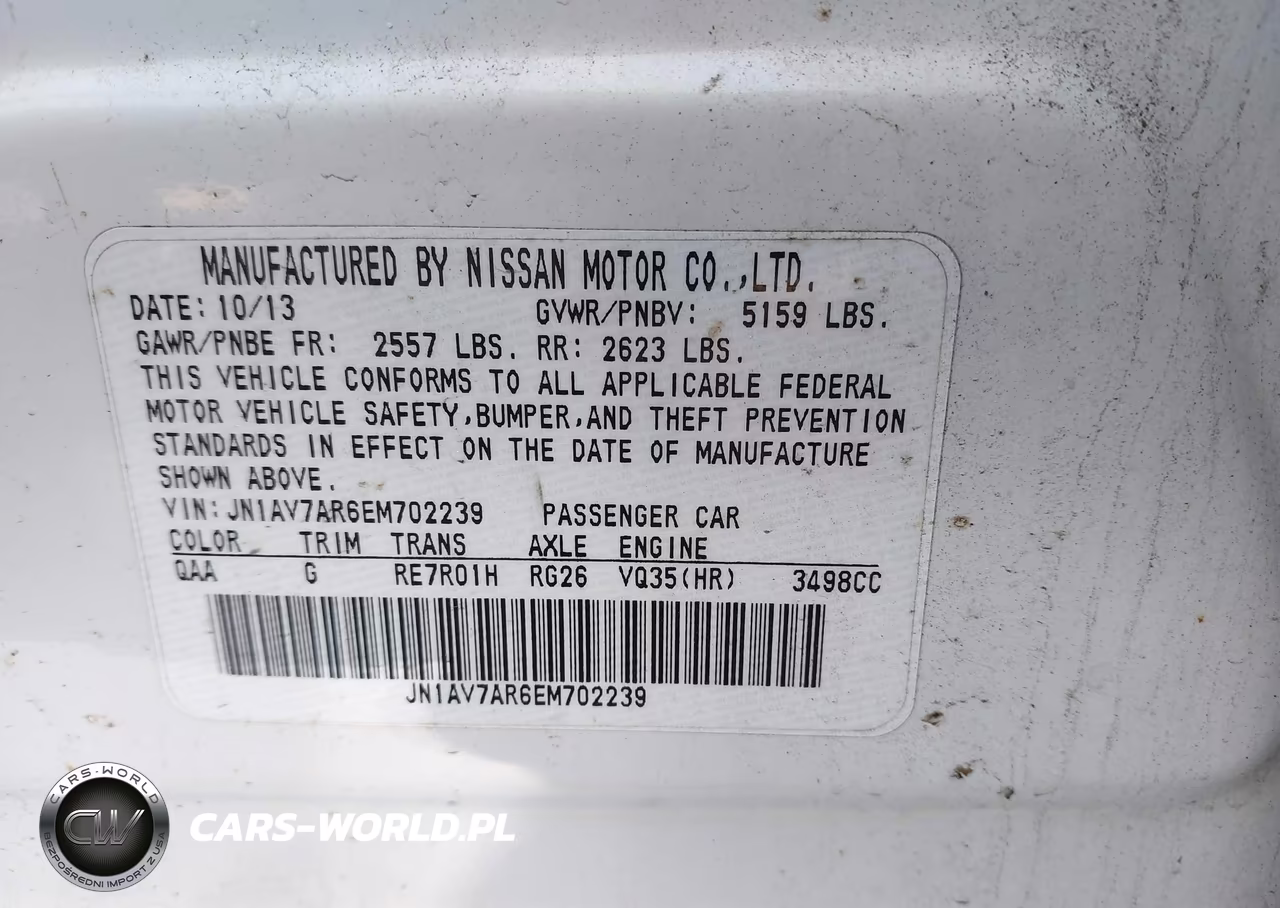 2014 Infiniti Q50 Hybrid Premium VIN:JN1AV7AR6EM702239 - 9