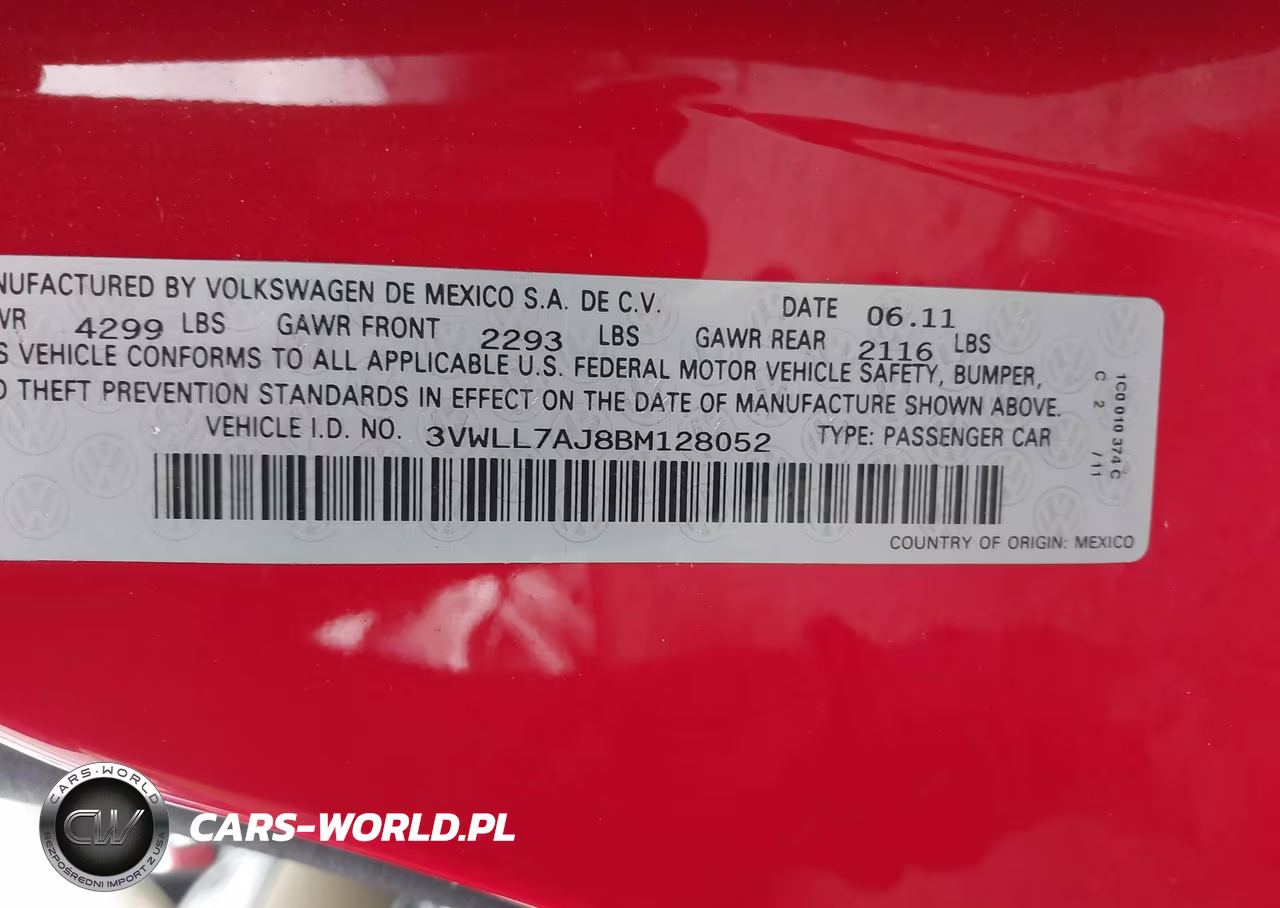 2011 Volkswagen Jetta 2.0L Tdi VIN:3VWLL7AJ8BM128052 - 9