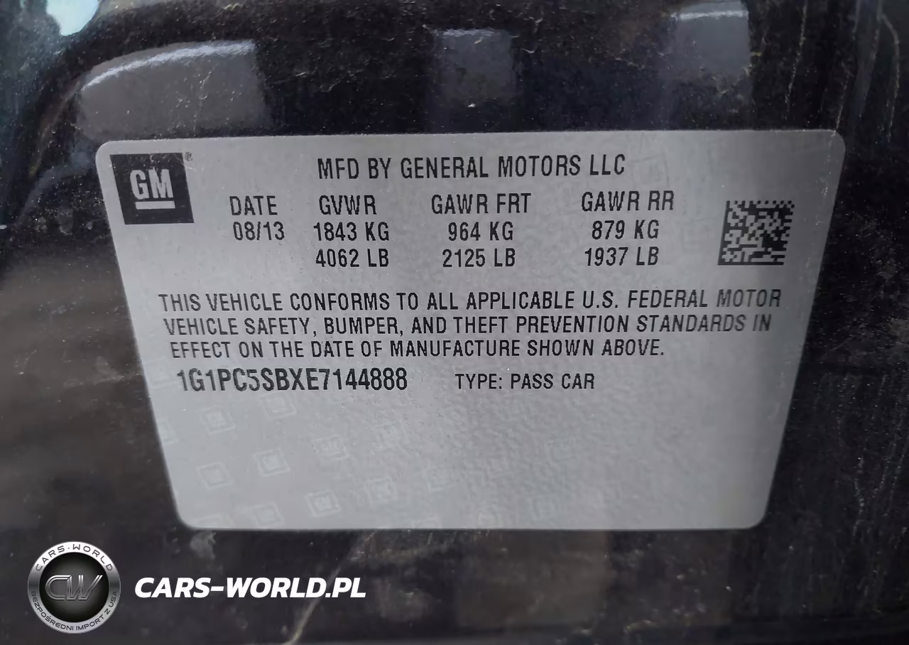 2014 Chevrolet Cruze 1Lt Auto VIN:1G1PC5SBXE7144888 - 9