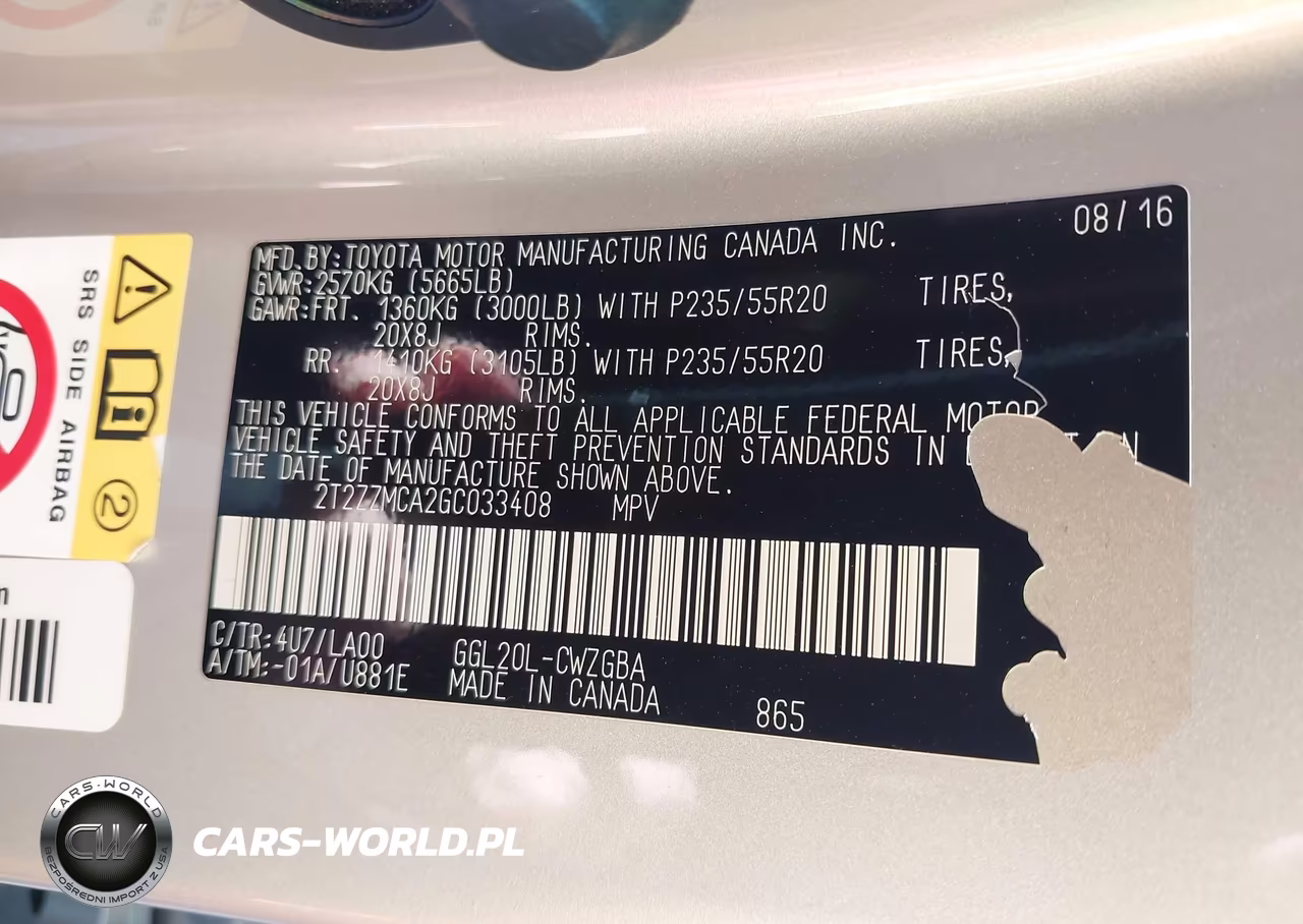 2016 Lexus Rx 350 VIN:2T2ZZMCA2GC033408 - 9