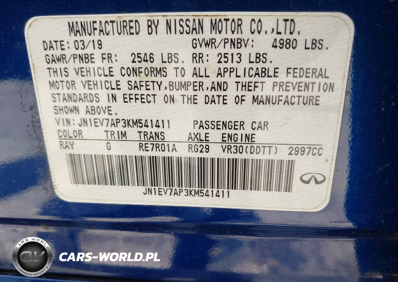 2019 Infiniti Q50 3.0T Signature Edition VIN:JN1EV7AP3KM541411 - 9
