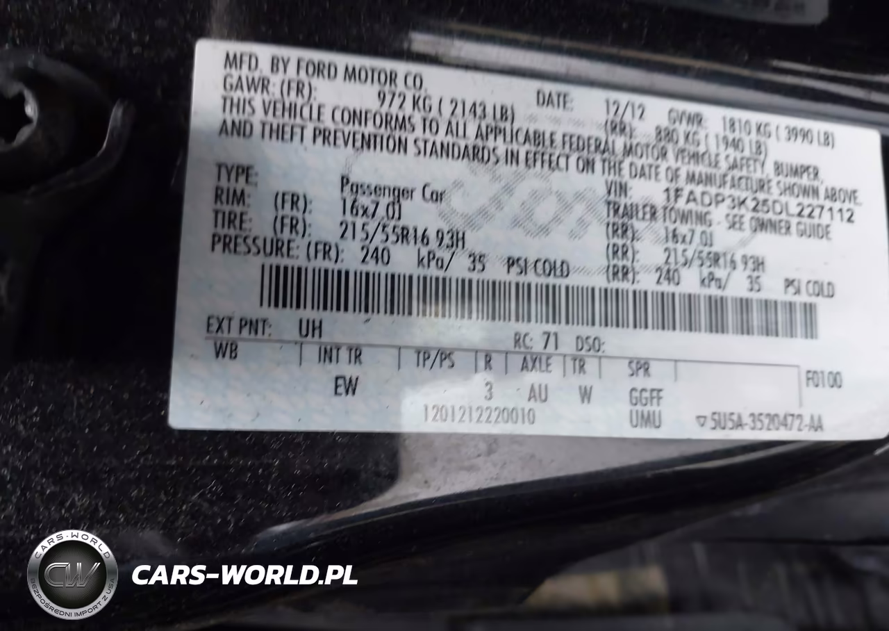 2013 Ford Focus Se VIN:1FADP3K25DL227112 - 9