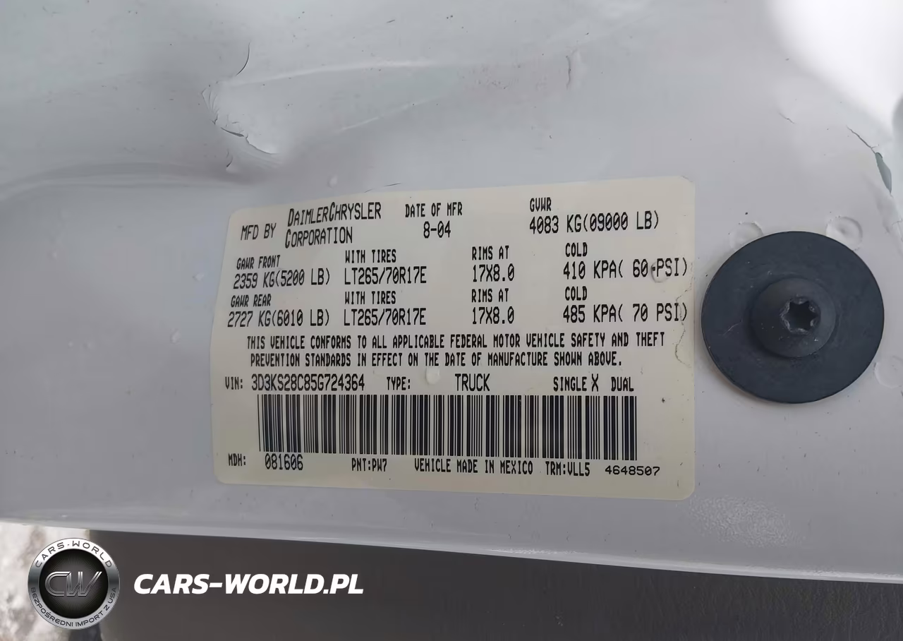 2005 Dodge Ram 2500 Slt-Laramie VIN:3D3KS28C85G724364 - 9