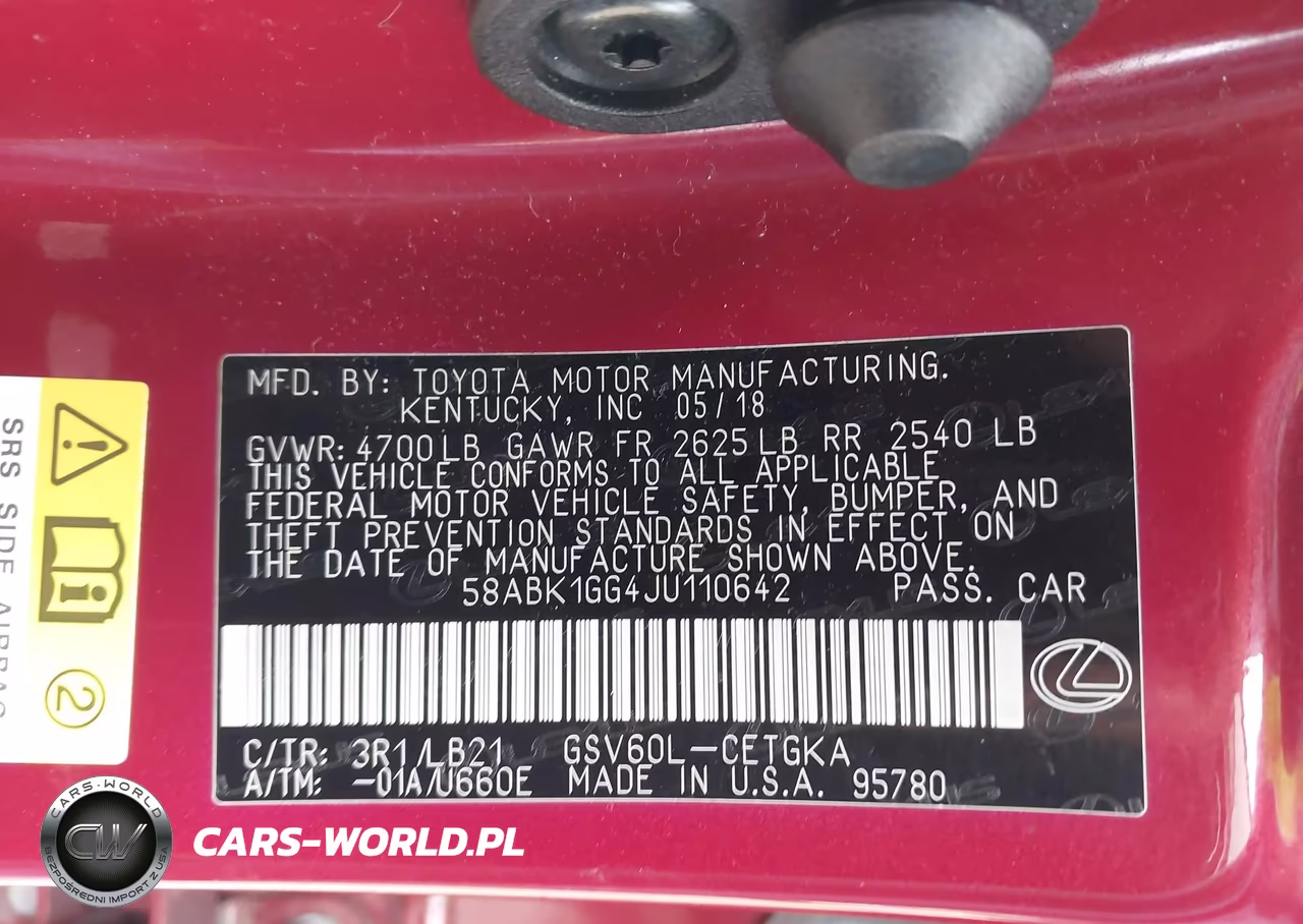 2018 Lexus Es 350 VIN:58ABK1GG4JU110642 - 9