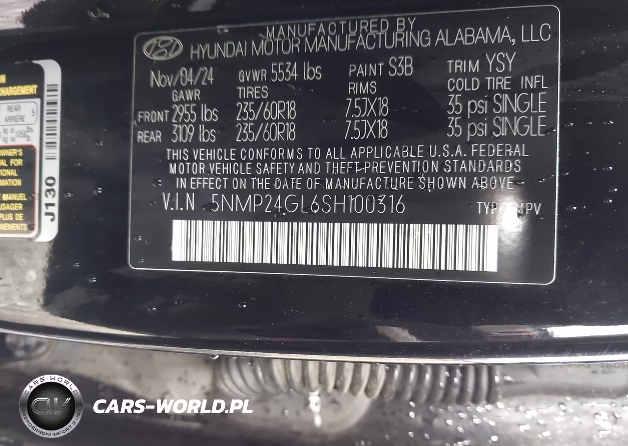 2025 Hyundai Santa Fe Sel VIN:5NMP24GL6SH100316 - 9