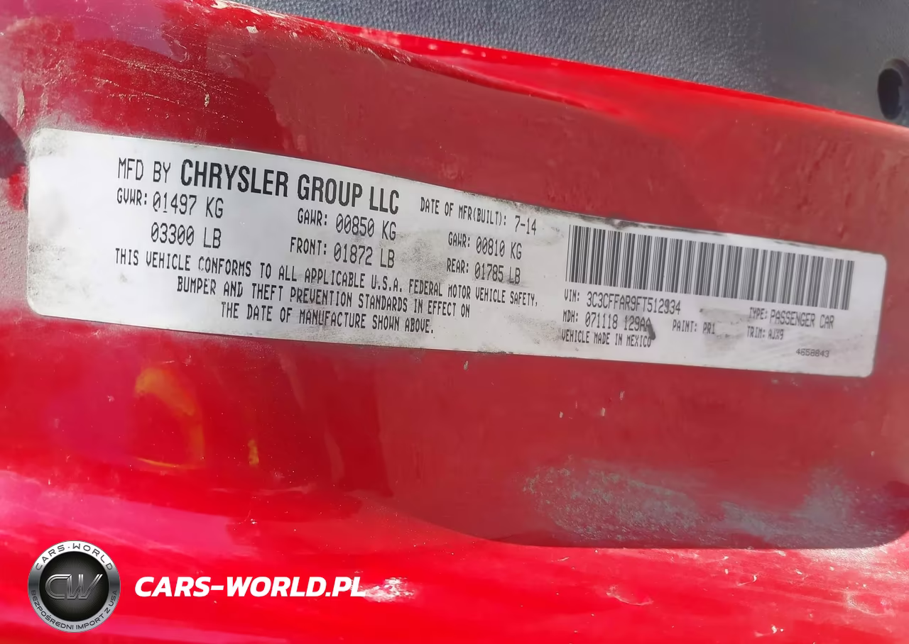 2015 Fiat 500 Pop VIN:3C3CFFAR9FT512934 - 9