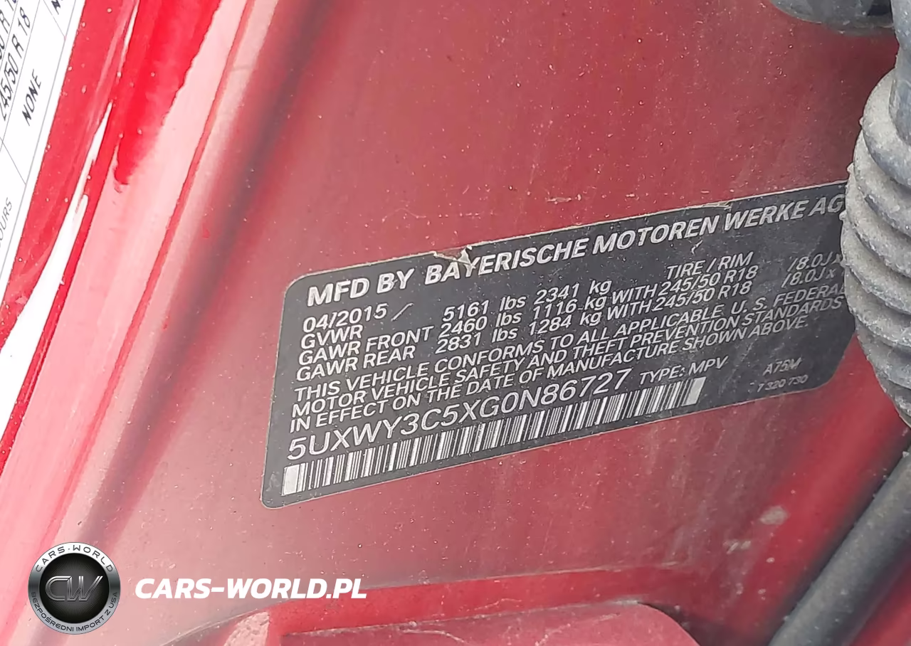 2016 BMW X3 xDrive28D VIN:5UXWY3C5XG0N86727 - 9