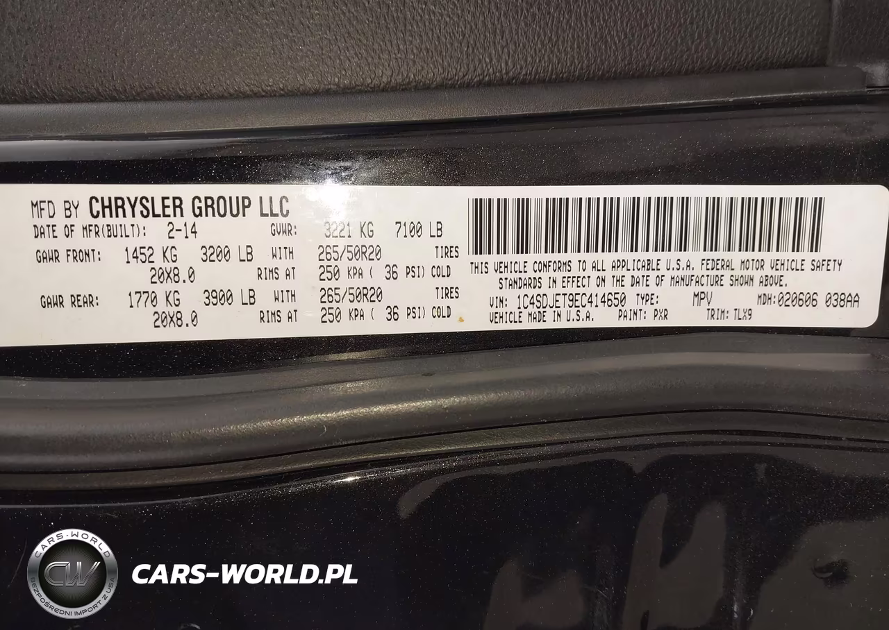 2014 Dodge Durango Citadel VIN:1C4SDJET9EC414650 - 9