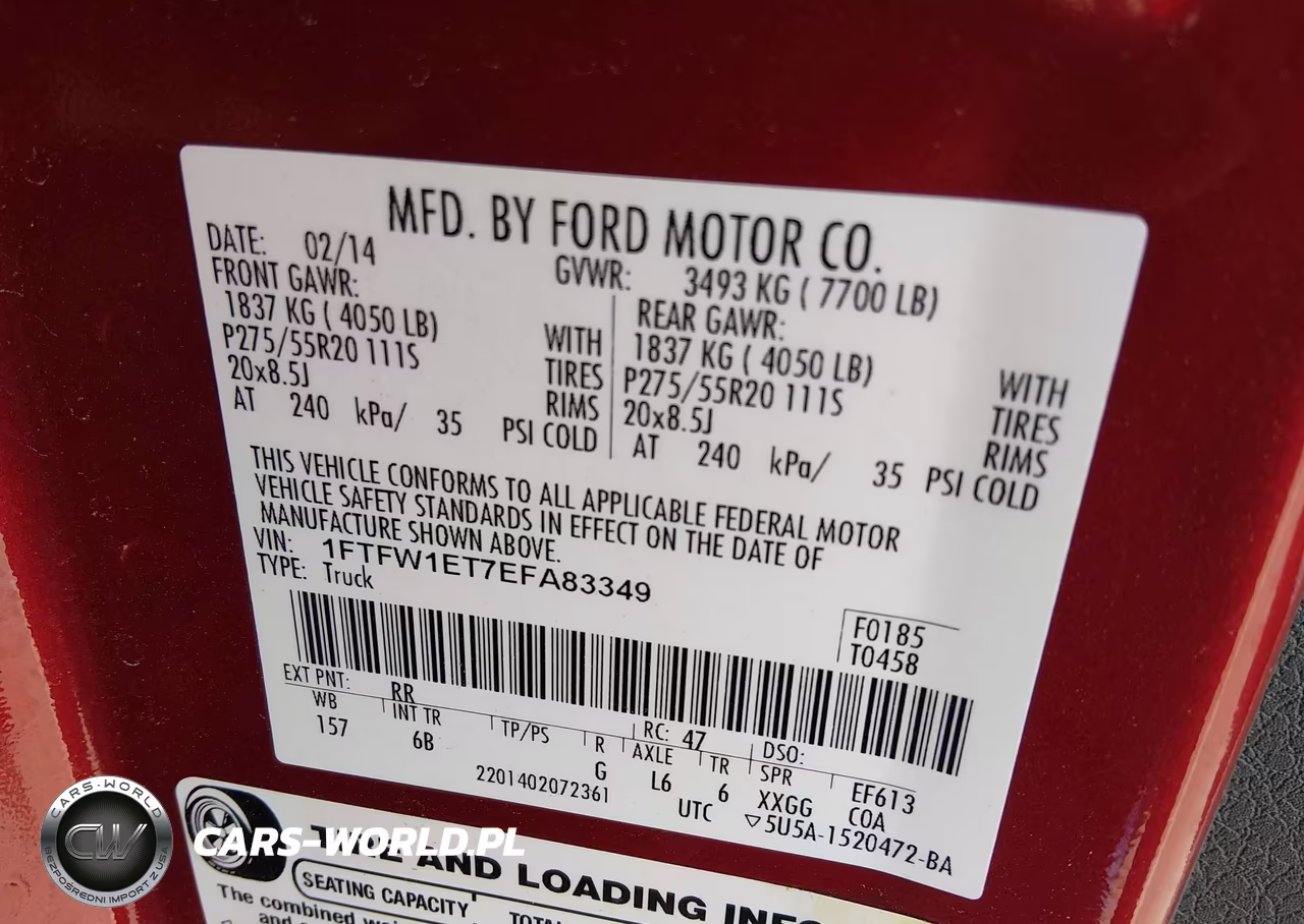 2014 Ford F-150 Fx4 VIN:1FTFW1ET7EFA83349 - 9
