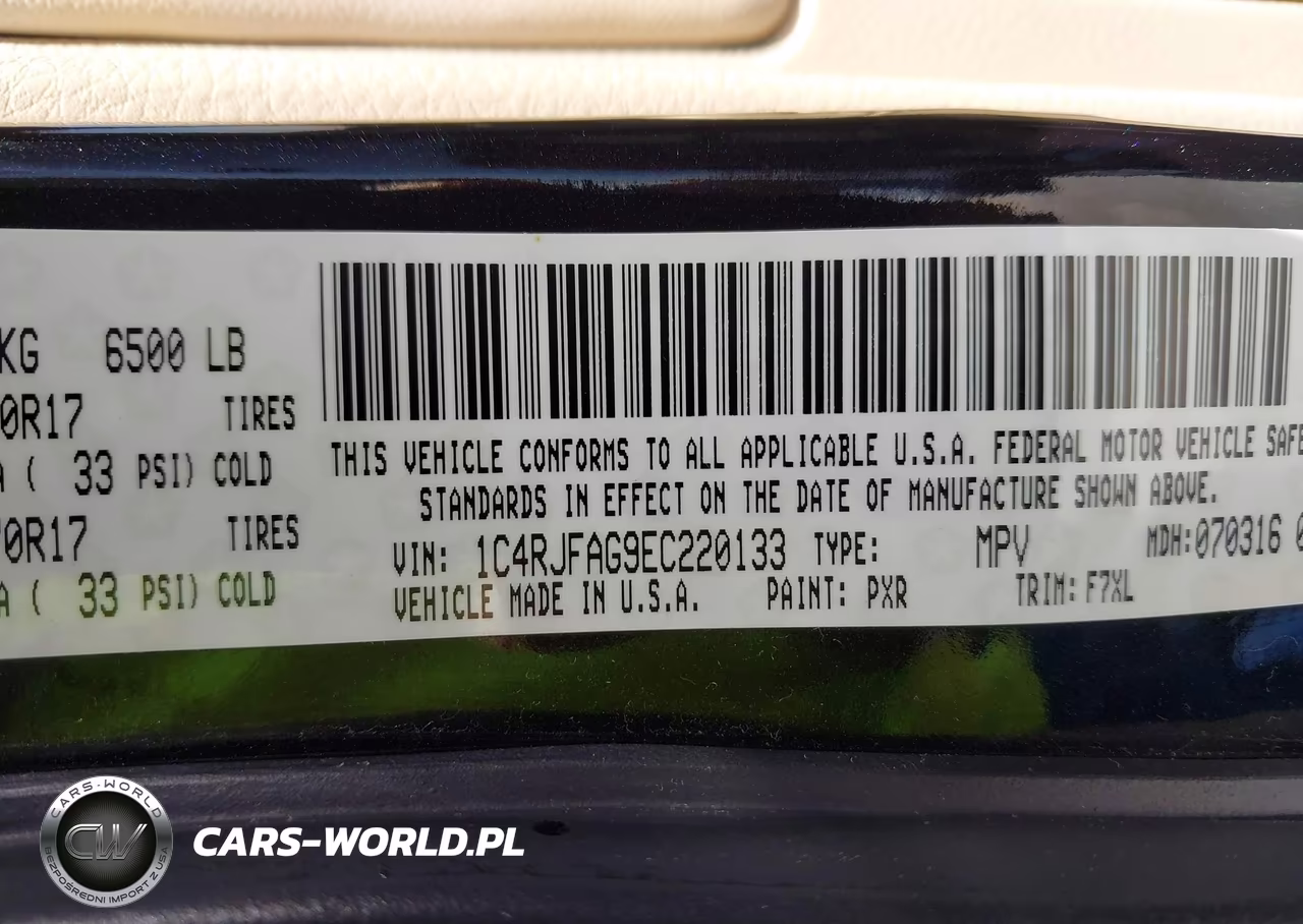 2014 Jeep Grand Cherokee Laredo VIN:1C4RJFAG9EC220133 - 9
