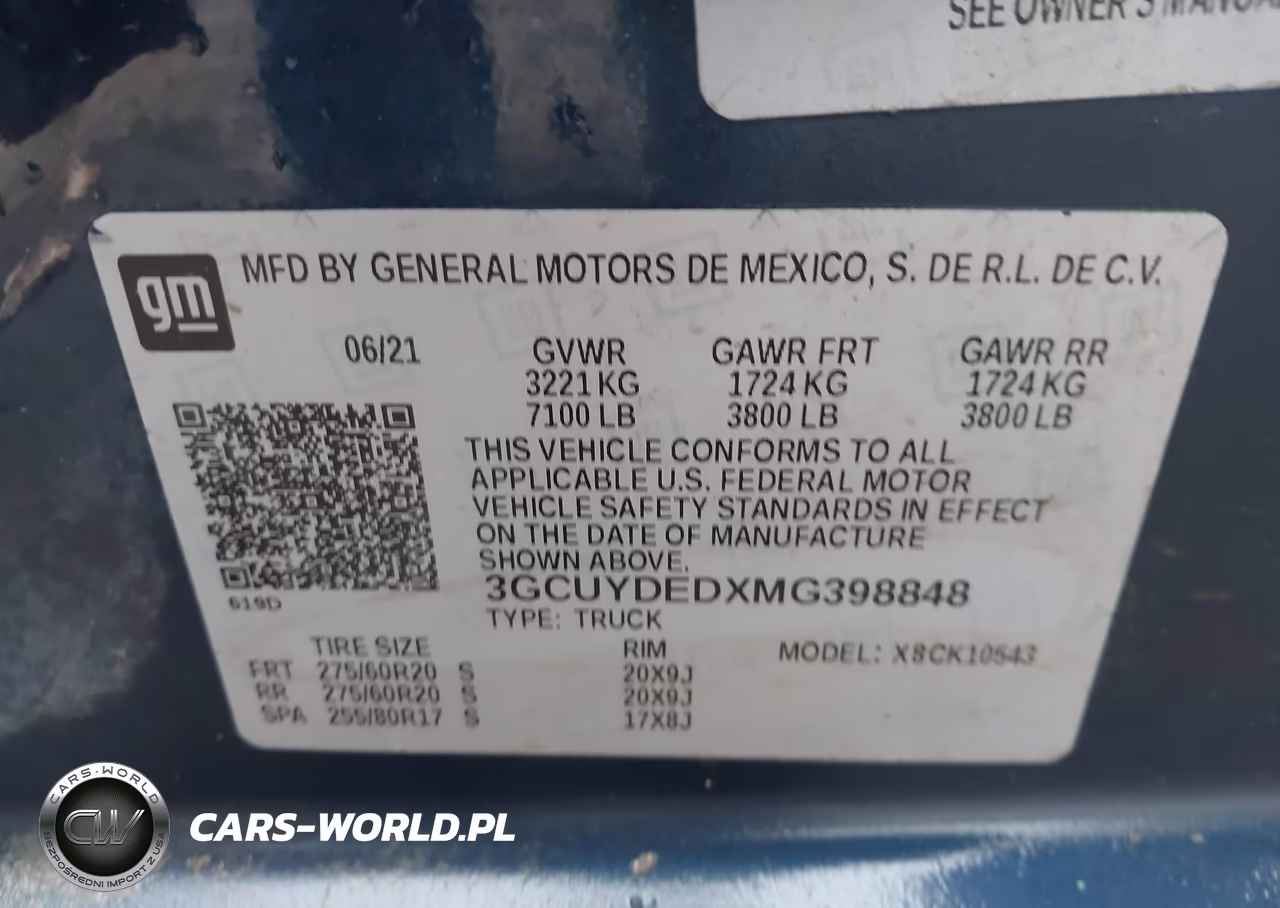 2021 Chevrolet Silverado 1500 4Wd Short Bed Lt VIN:3GCUYDEDXMG398848 - 9