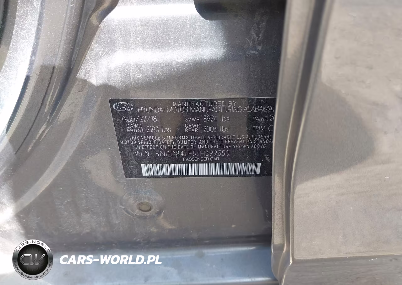 2018 Hyundai Elantra Sel VIN:5NPD84LF5JH399350 - 9