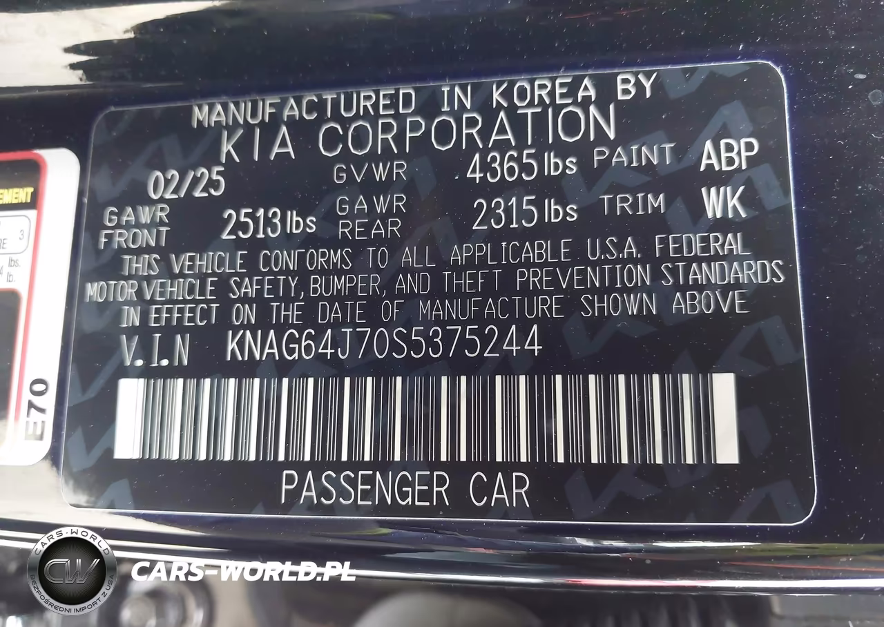 2025 Kia K5 Gt-Line VIN:KNAG64J70S5375244 - 9