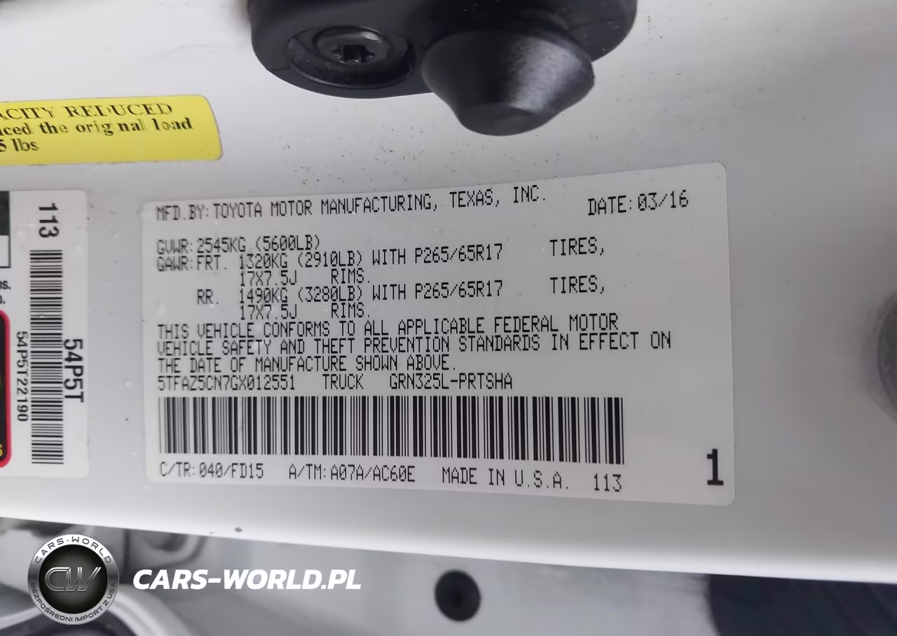 2016 Toyota Tacoma Trd Sport VIN:5TFAZ5CN7GX012551 - 9