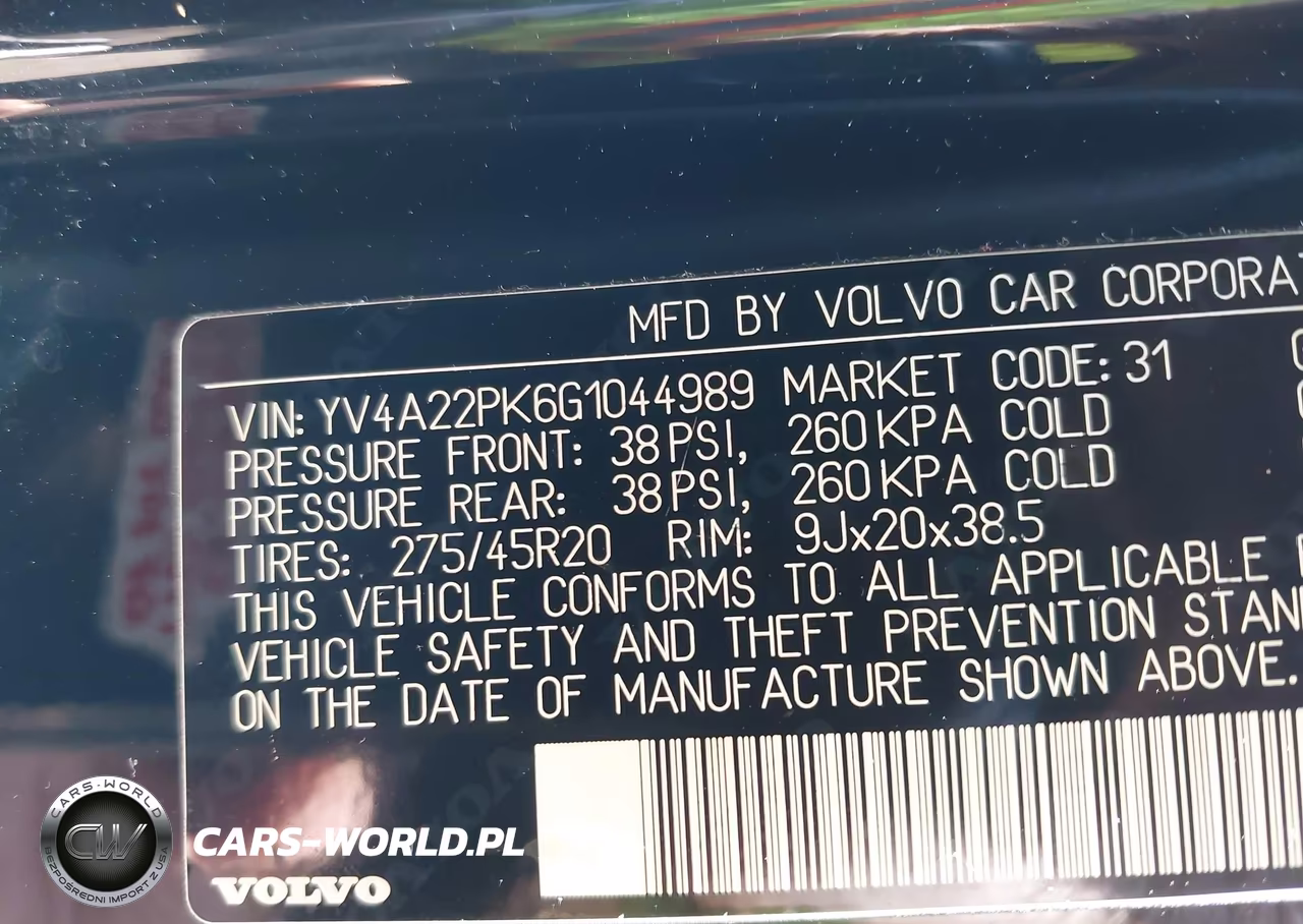 2016 Volvo Xc90 T6 Momentum VIN:YV4A22PK6G1044989 - 9