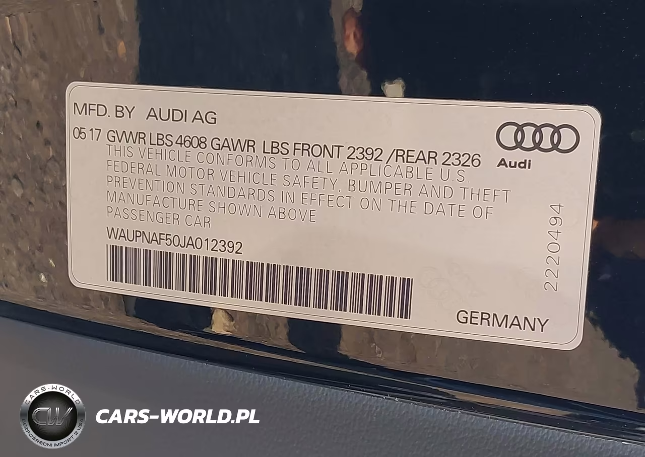 2018 Audi A5 2.0T Premium VIN:WAUPNAF50JA012392 - 9