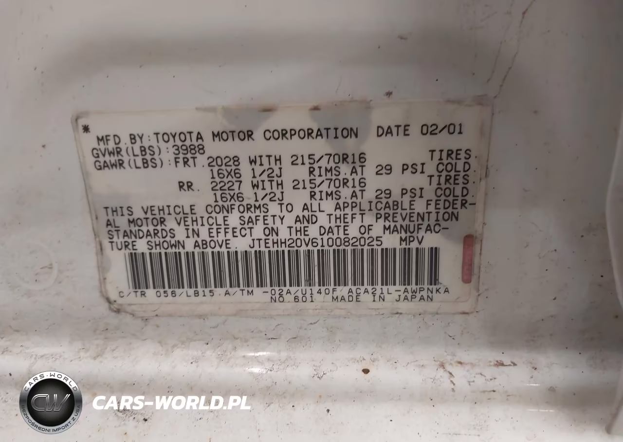 2001 Toyota Rav4 VIN:JTEHH20V610082025 - 9
