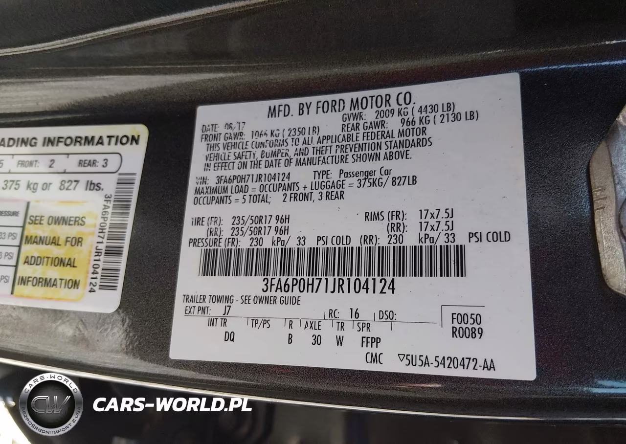 2018 Ford Fusion Se VIN:3FA6P0H71JR104124 - 9