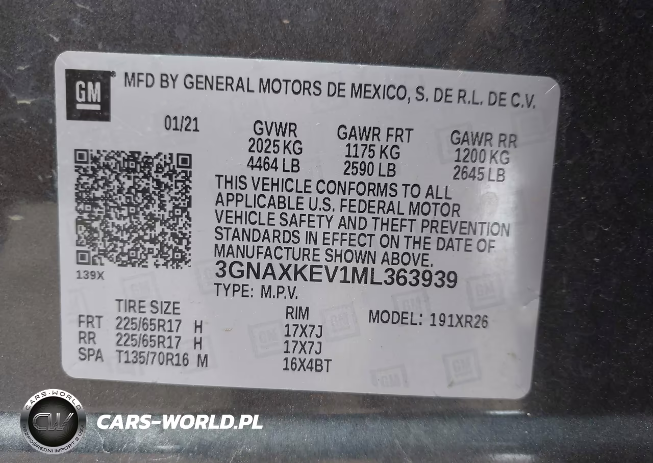 2021 Chevrolet Equinox Fwd Lt VIN:3GNAXKEV1ML363939 - 9
