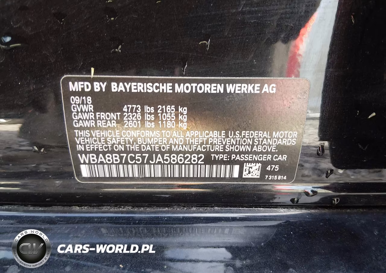 2018 BMW 340I xDrive VIN:WBA8B7C57JA586282 - 9