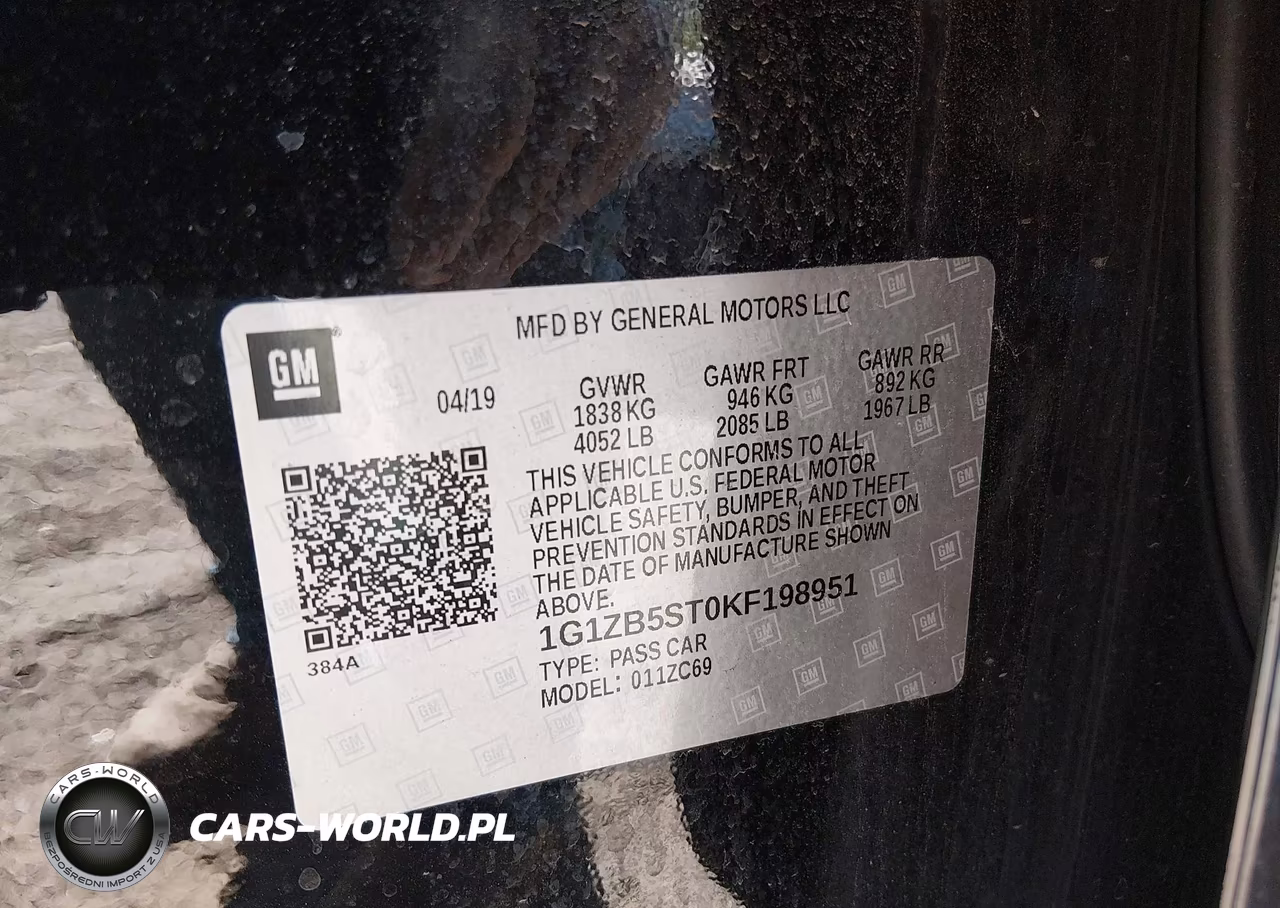 2019 Chevrolet Malibu 1Ls VIN:1G1ZB5ST0KF198951 - 9