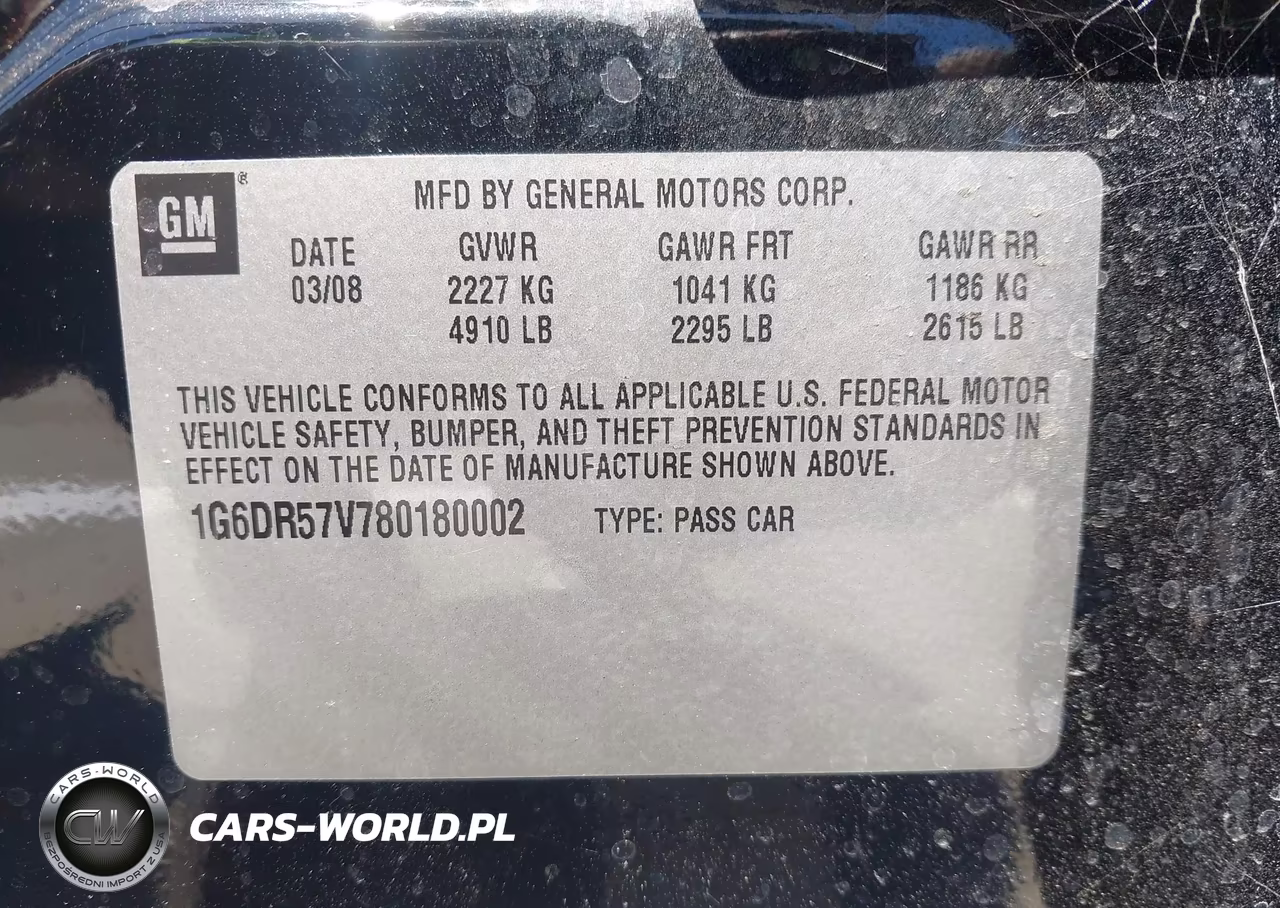 2008 Cadillac Cts Standard VIN:1G6DR57V780180002 - 9