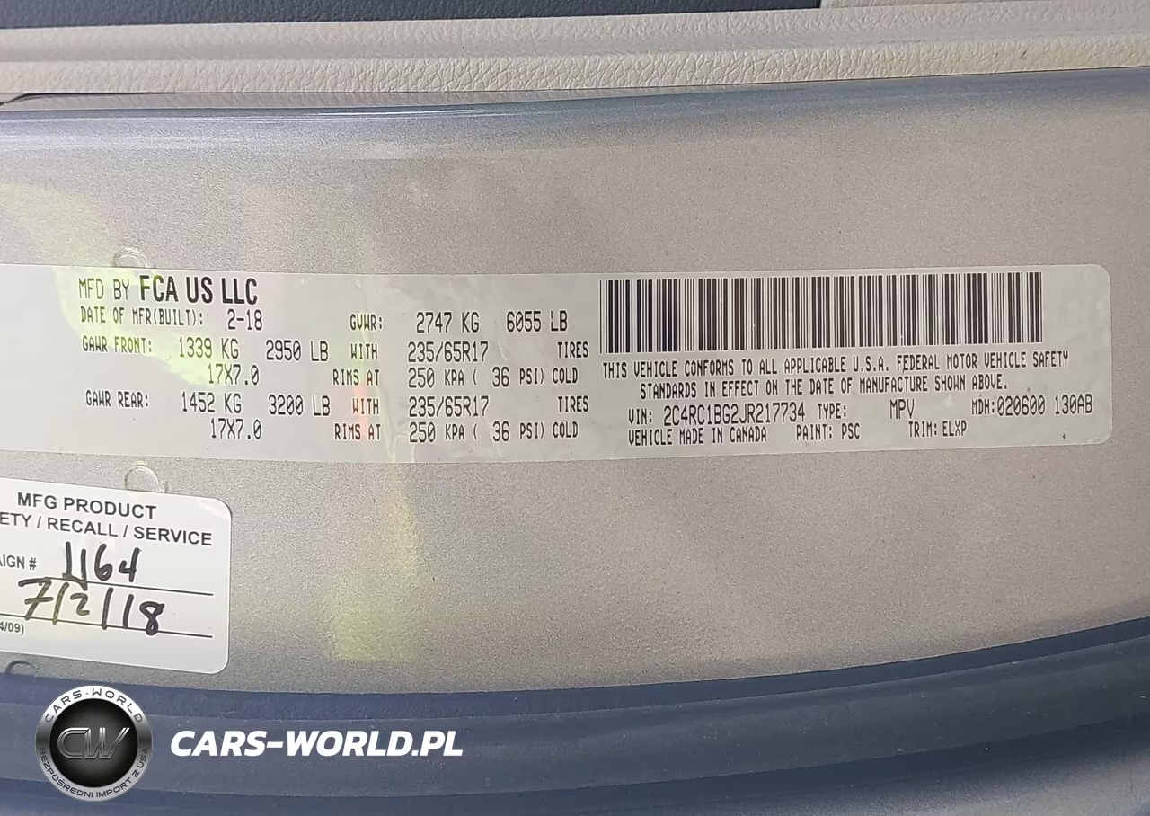 2018 Chrysler Pacifica Touring L VIN:2C4RC1BG2JR217734 - 9