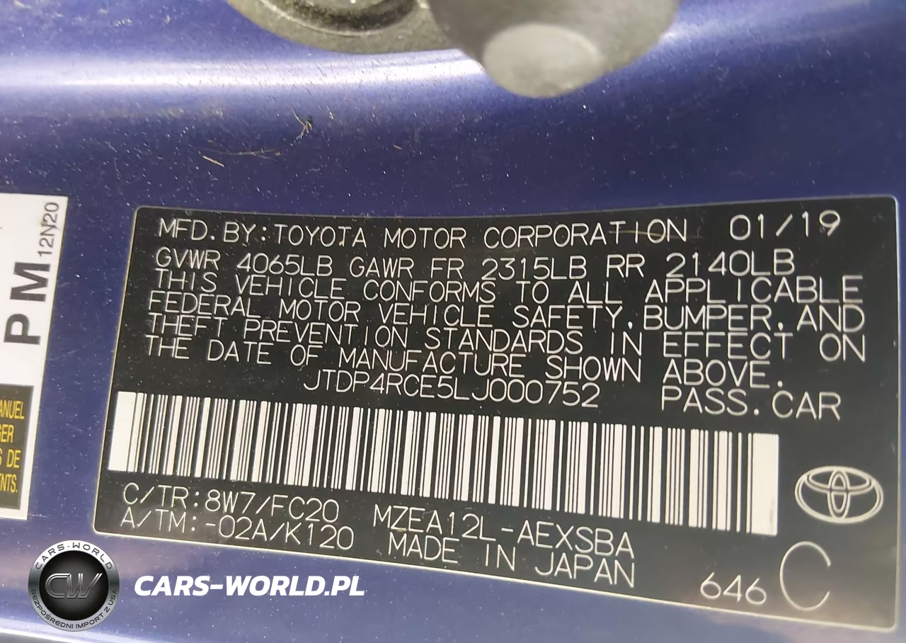 2020 Toyota Corolla Se VIN:JTDP4RCE5LJ000752 - 9