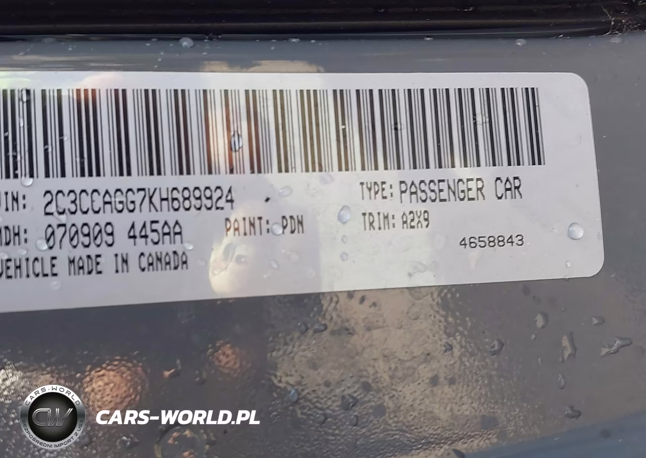 2019 Chrysler 300 300S Awd VIN:2C3CCAGG7KH689924 - 9